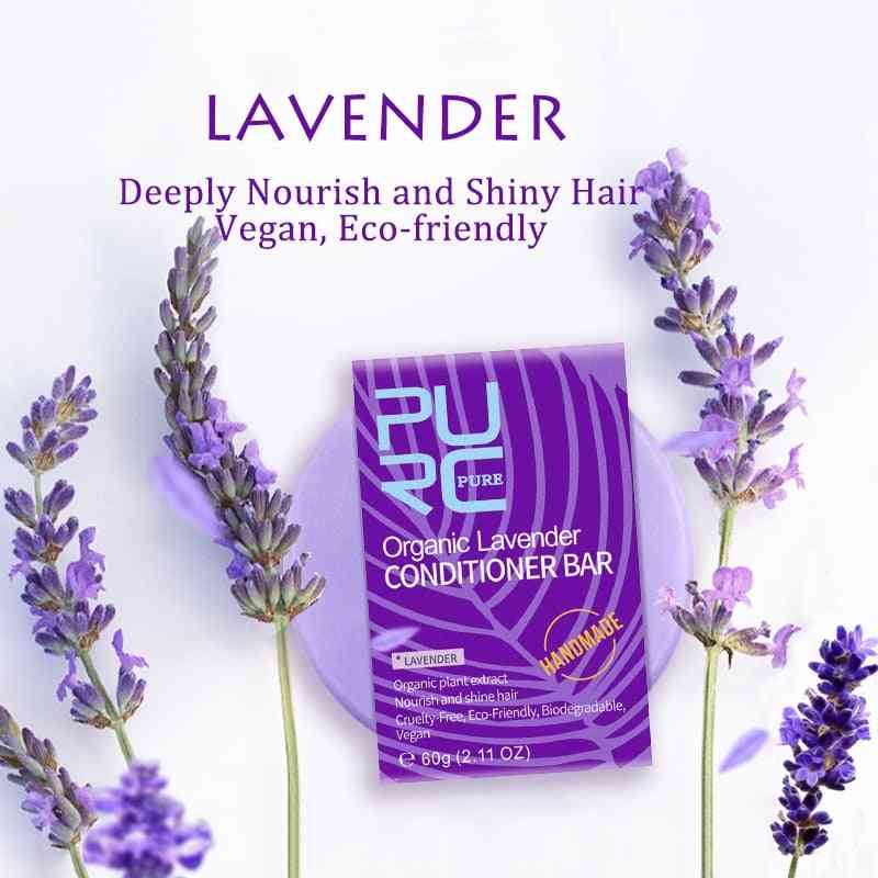 Organic Lavender Conditioner Bar Cold Processed - Handmade Shampoo Soap