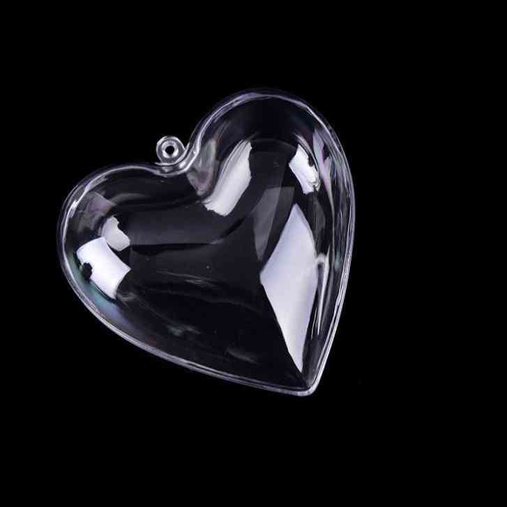 DIY szív alakú átlátszó műanyag fürdőbomba zuhanyozáshoz