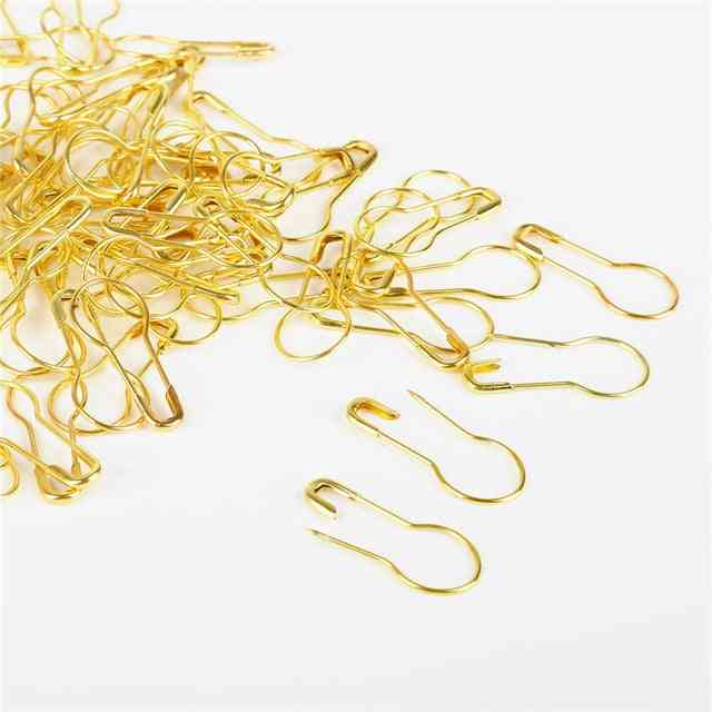 Safety Pins, Gourd Pin Knitting Crochet Locking Stitch Marker, Hangtag - Diy Sewing Tools Needle Clip Crafts Accessory
