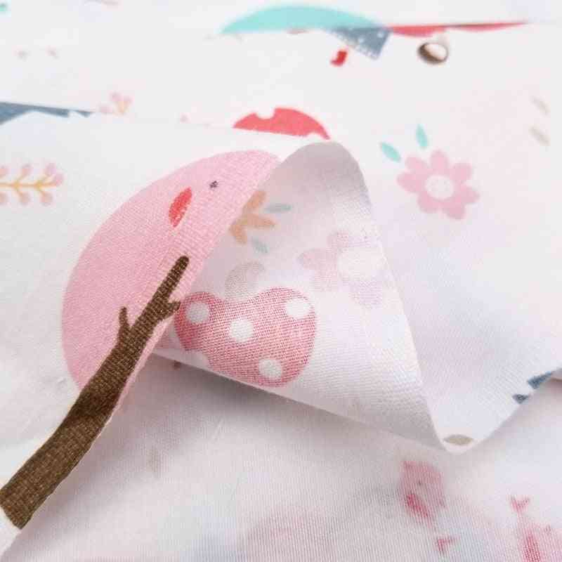 100% Cotton Fabric Printed Baby Girl Cotton Twill Cloth For Diy Sewing Patchwork