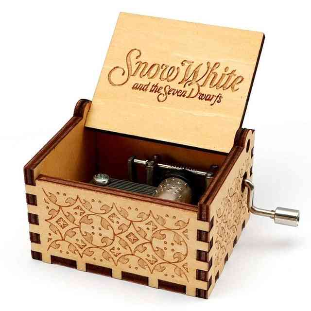 Snow White And The Seven Dwarfs Theme-wooden, Engraved Music Box