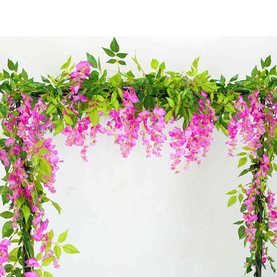 Artificial Wisteria Flowers-garland For Wedding And Decoration