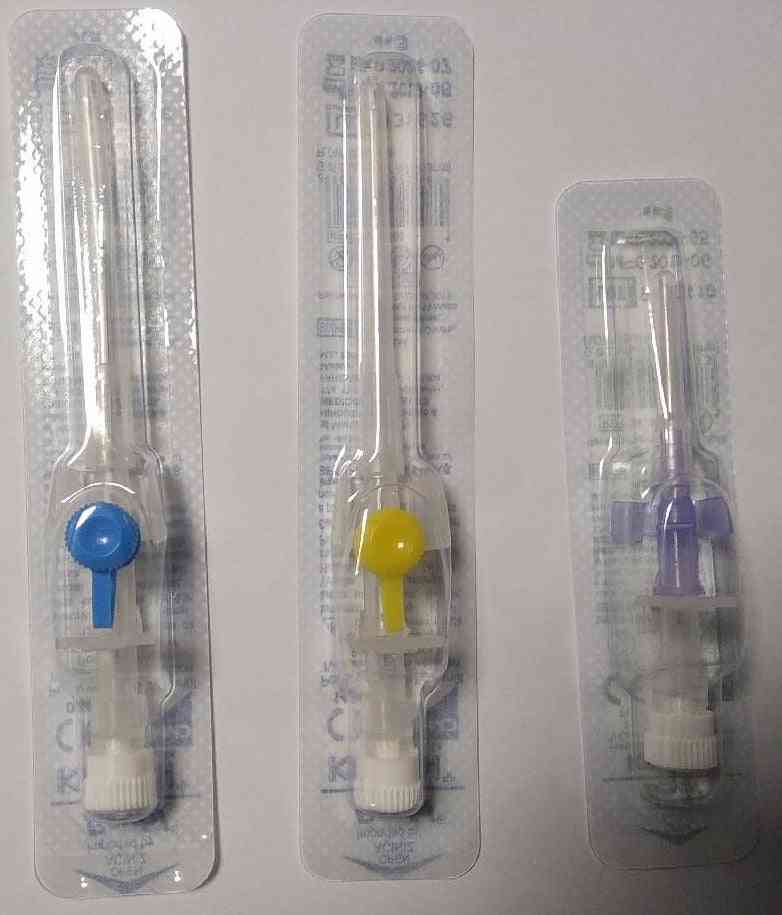 Iv Catheter, Cannula With Wings And Injection Port For Animals