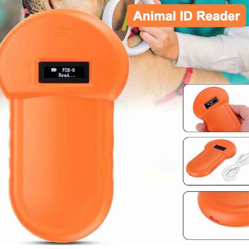 Animal Id Reader Microchip Scanner Pet Dog Iso Fdx B For Cats Horse Tracking Home Stable Low Frequency