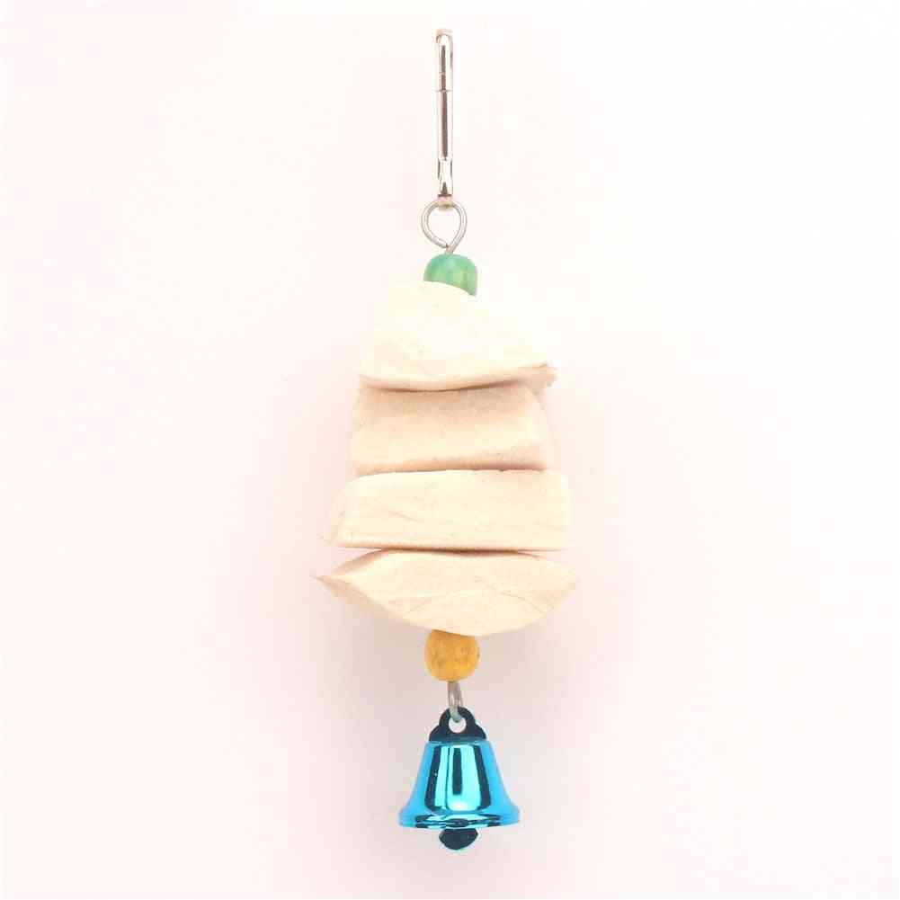 Bird- Swing Stand, Wooden Cubes, Beads, Chains And Bells
