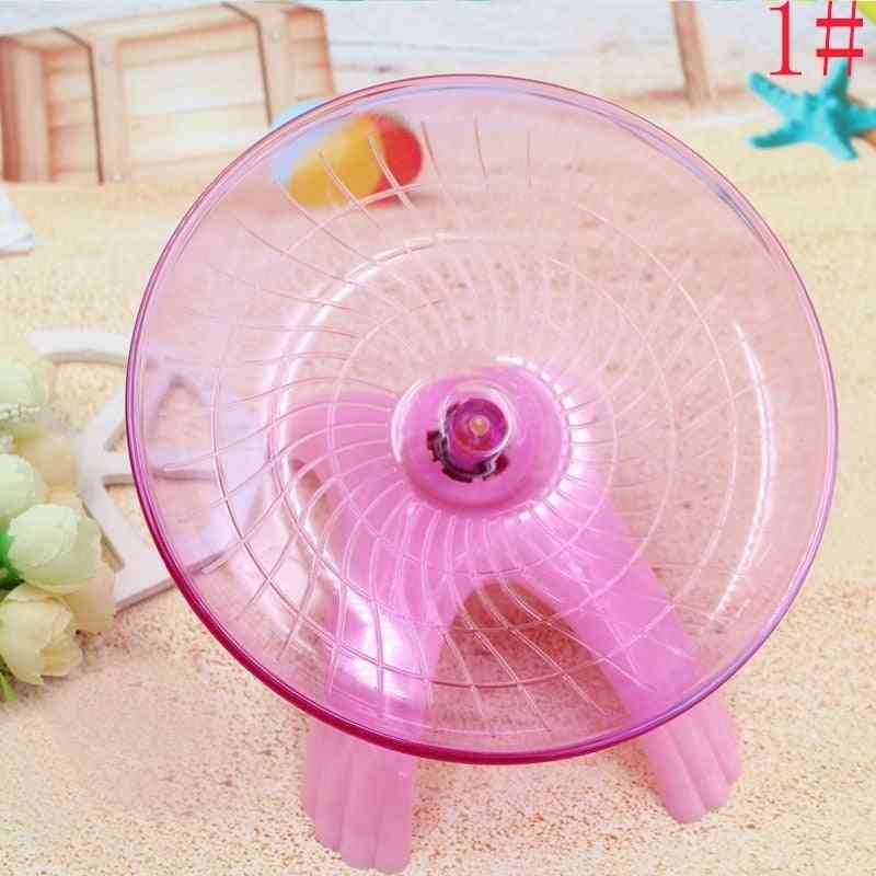 Pet Hamster Flying Saucer Exercise Wheel Hamster Mouse Running Disc Toy Cage Accessories