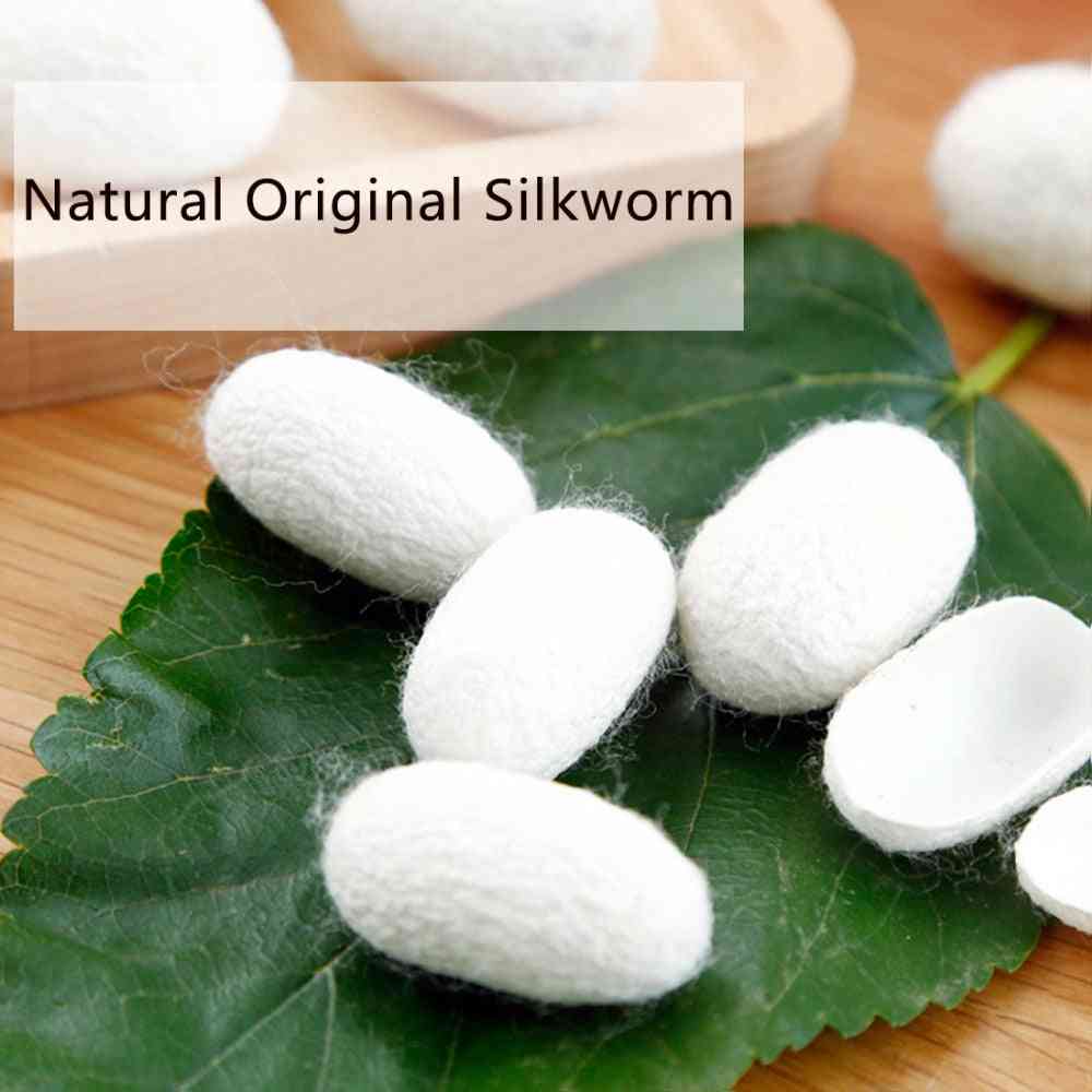 Fresh And Natural Silkworm Cocoons Ball For Facial Cleansing, Skin Whiten And Massage