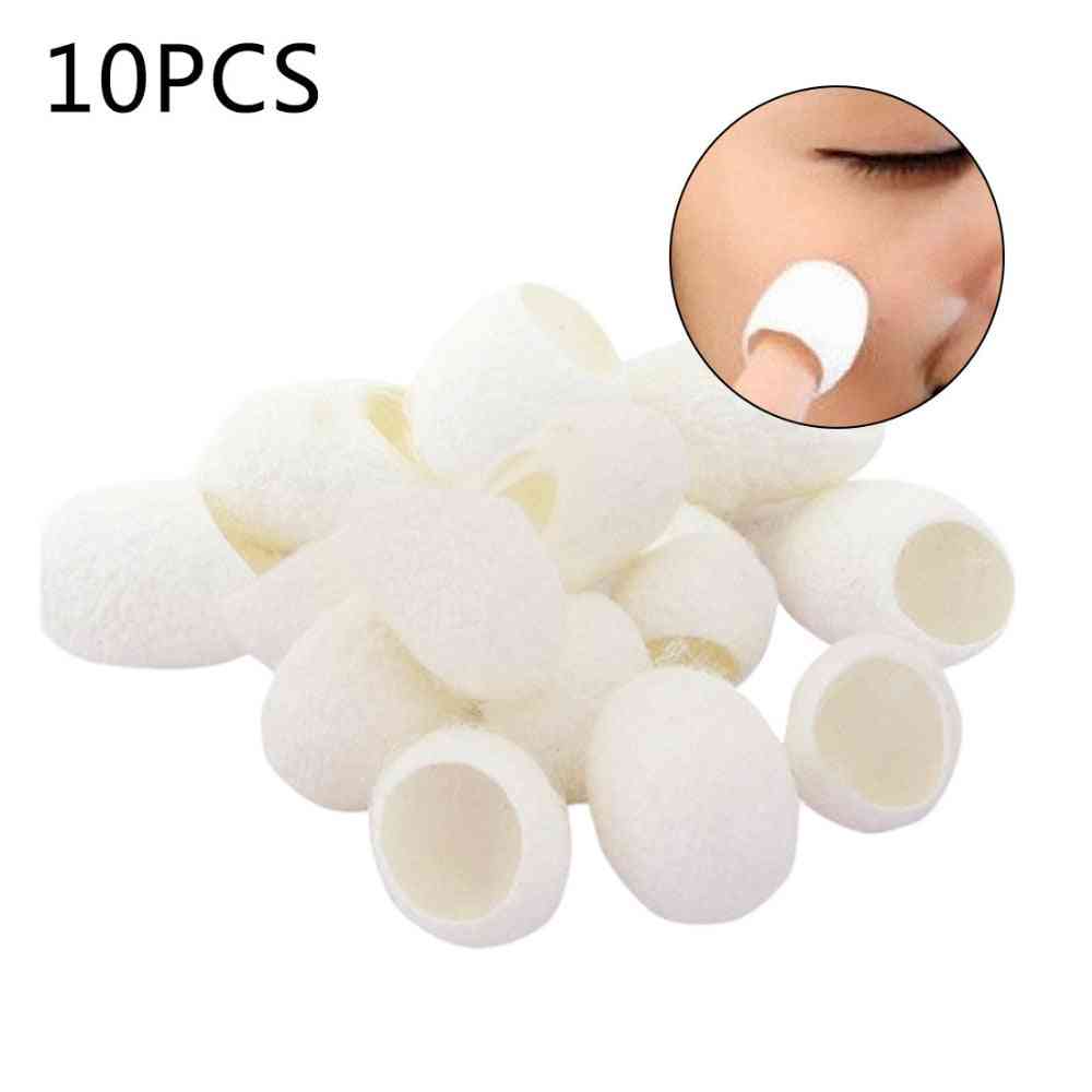 Fresh And Natural Silkworm Cocoons Ball For Facial Cleansing, Skin Whiten And Massage
