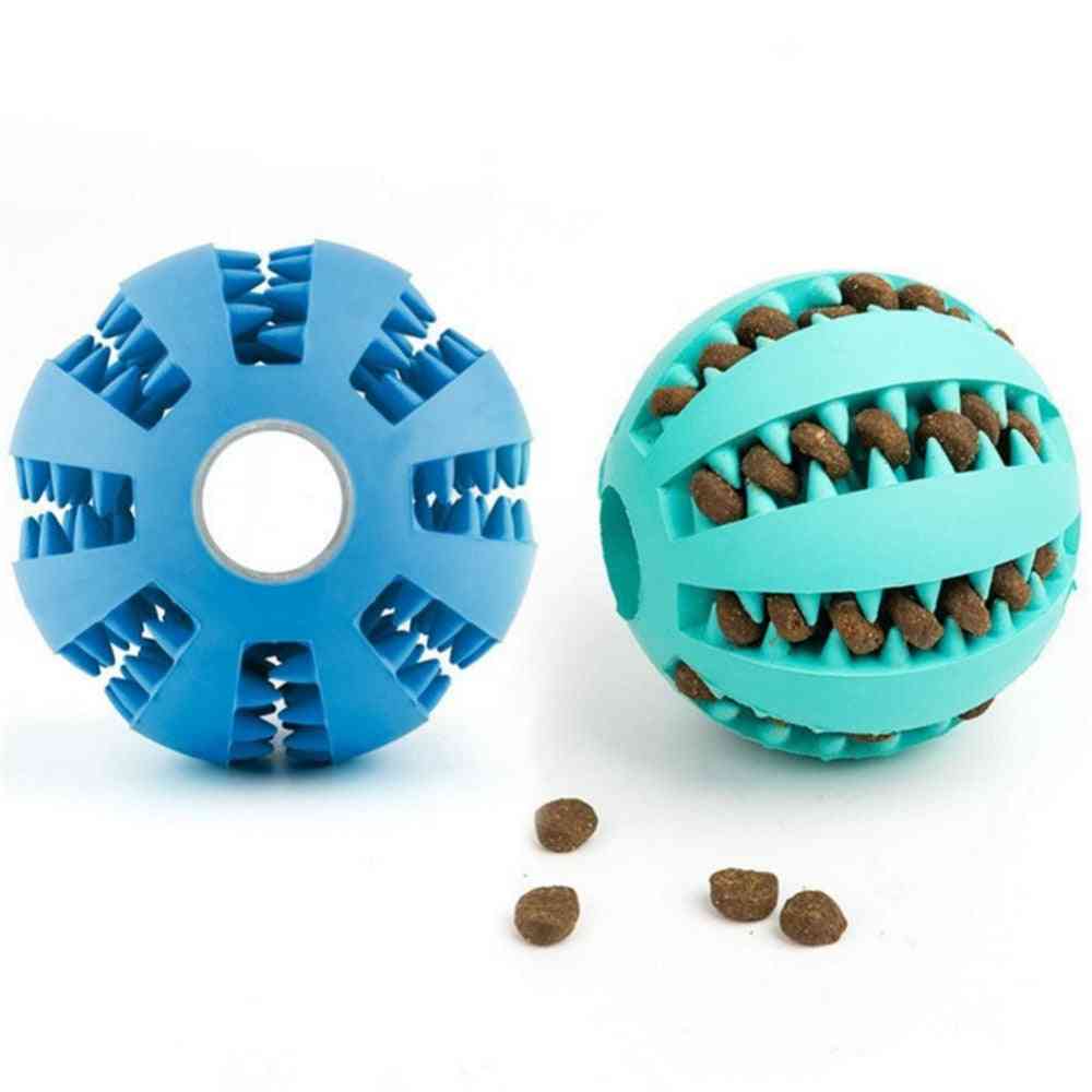 Interactive Rubber Balls Pet Dog Cat Puppy Chew Ball Chew Tooth Cleaning Balls Food