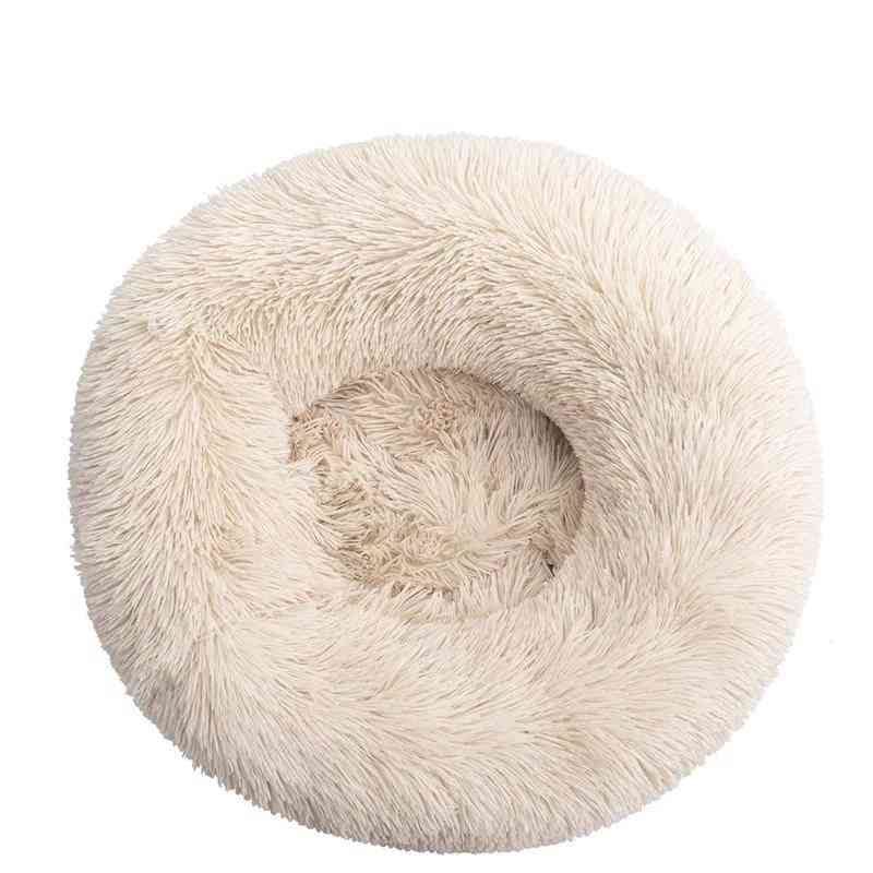 Pet dog bed long plush super soft pet bed kennel round dog house cat bed for dogs bed cushion big large mat panchina forniture per animali domestici