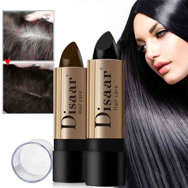 Black Brown Waterproof Hair Perm - Hair Color Pen Lasting Fast Temporary Hair Dye