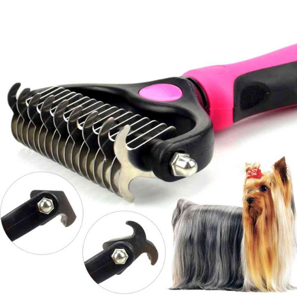 Hair Removal Comb And Detangler Brush-grooming Tool For Pets
