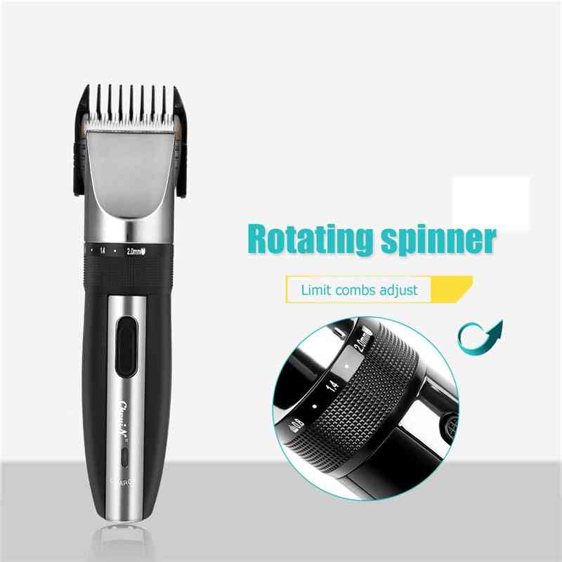 Low Noise Rechargeable Haircut Machine For Electric Shave Titanium Ceramic