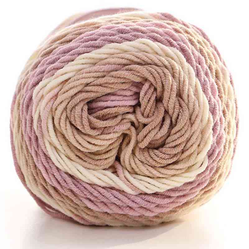 естествена мека коприна мляко памук дебела прежда плетене вълна конец плетене на една кука - направи си сам шалове / пуловер плетене вълна конец