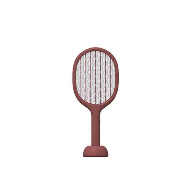 Raqueta swatter recargable usb mosquito p1 eléctrico - raqueta de mano fly killer 2200v - rojo