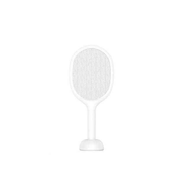 Raqueta swatter recargable usb mosquito p1 eléctrico - raqueta de mano fly killer 2200v - rojo