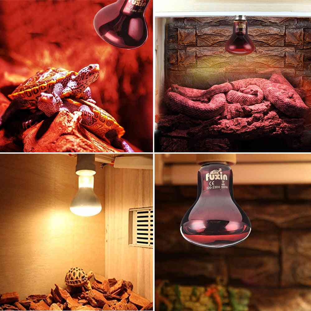Mini lampa na ohřívání domácích zvířat - e27 uv denní noční obojživelník, hadí lampa žárovka