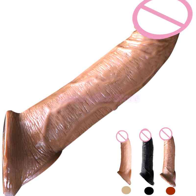 Silicone Reusable Penis Sleeve ,condom -extender