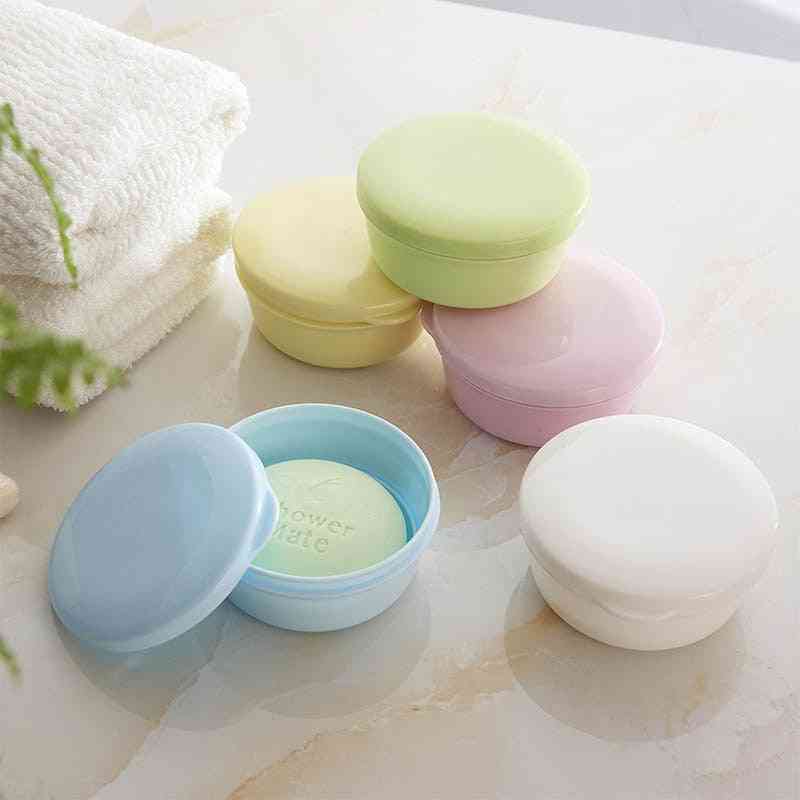 Portable Soap Dish Box Case Holder Container - Wash Shower Home Bathroom
