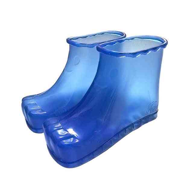 Women Foot Soak Bath Therapy Massage Shoes Relaxation Ankle Boots Acupoint Sole Portable Home Feet Care
