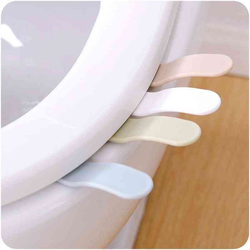 Toilet Seat Cover Sticking Lifter Handle Avoid Touching Hygienic Clean Lifting Sticker Tool Bathroom Supply