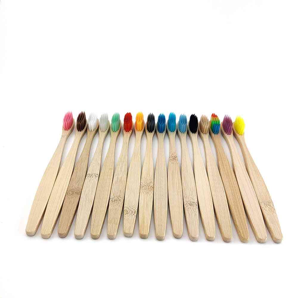 Bamboo Wooden Handle-toothbrush For Oral Health-soft Bristle