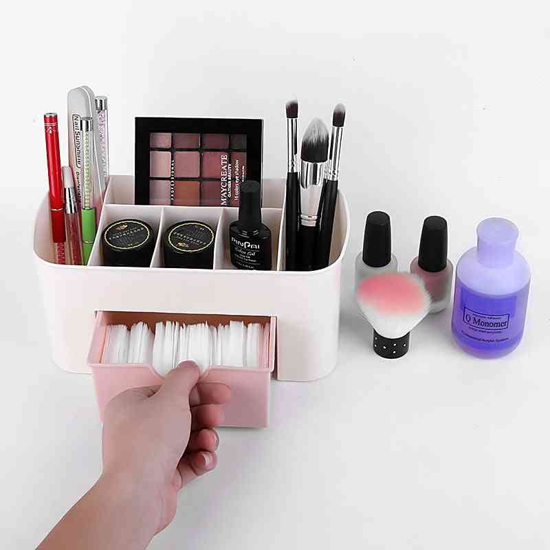 Large Capacity Cosmetic Storage Box - Drawer For Mobile Phone Container