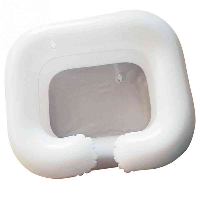 Inflatable Shampoo Basin Tub For The Disabled Portable Hair Washing Basin Handicap Bed Rest Aid Bedridden