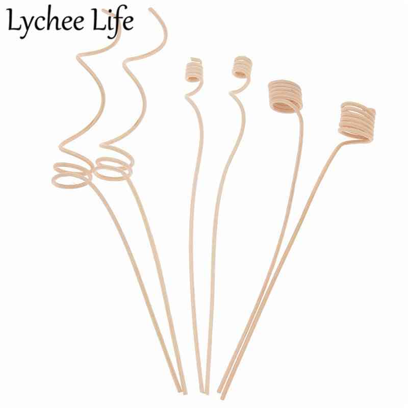 10pcs Reed Diffuser Replacement Stick Wood Rattan Reeds Through Flowers Diffusers Accessories