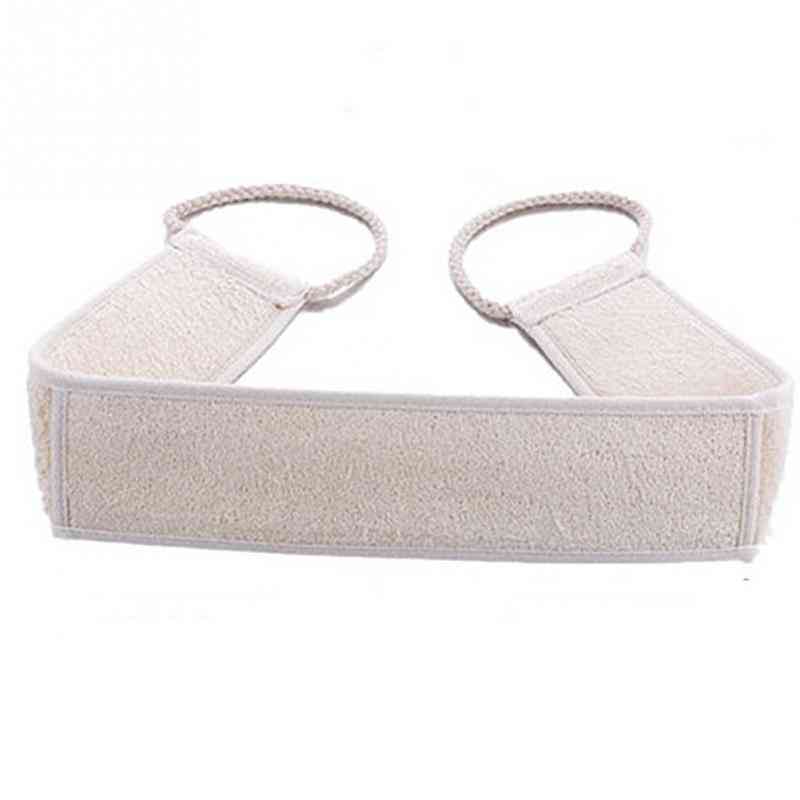 Prirodni mekani ručnik za kupanje s remenom za leđa