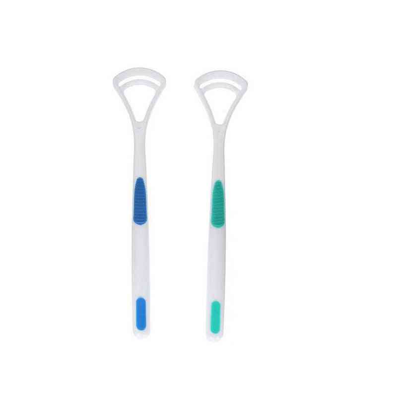 Čistič 2ks, škrabka na čistenie jazyka pre starostlivosť o ústnu dutinu - udržujte čerstvý dych, nástroj na starostlivosť o zuby čistý