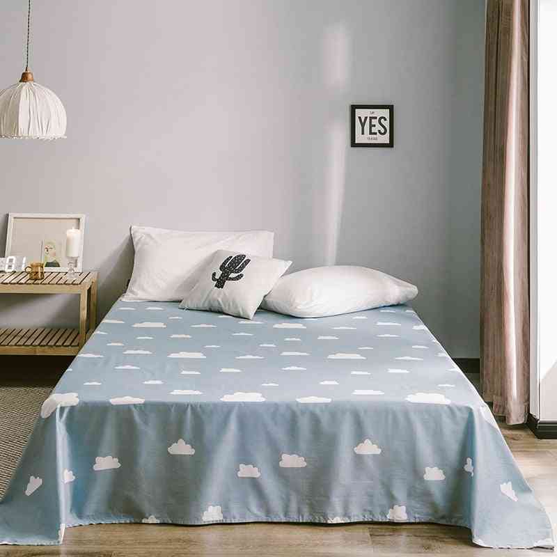 Cozy Breathable Cotton Flat Bed Sheet