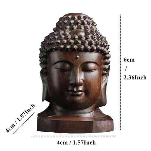 Statuie creativă din Buddha din lemn - statuie din lemn sakyamuni, figurine tathagata