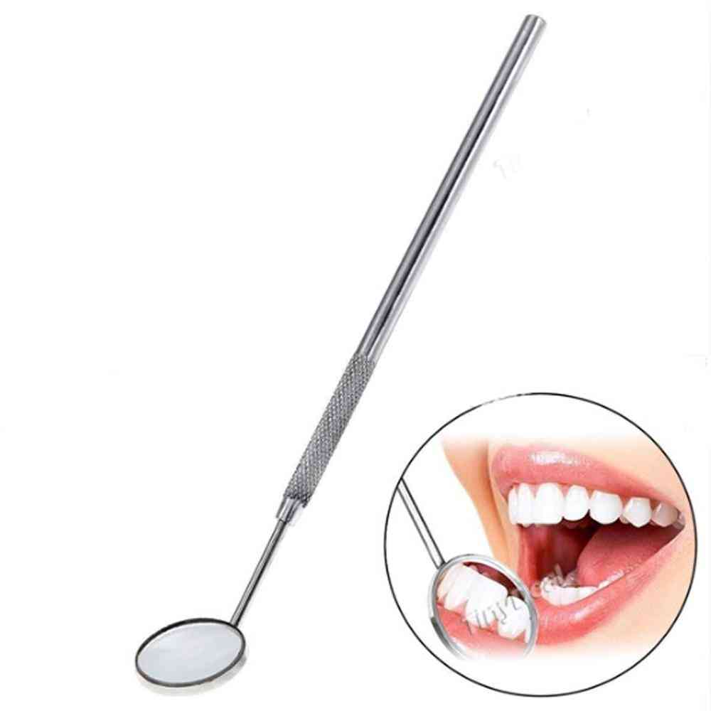 Oglindă de inspecție dentară - curățarea dinților de la dentist din oțel inoxidabil