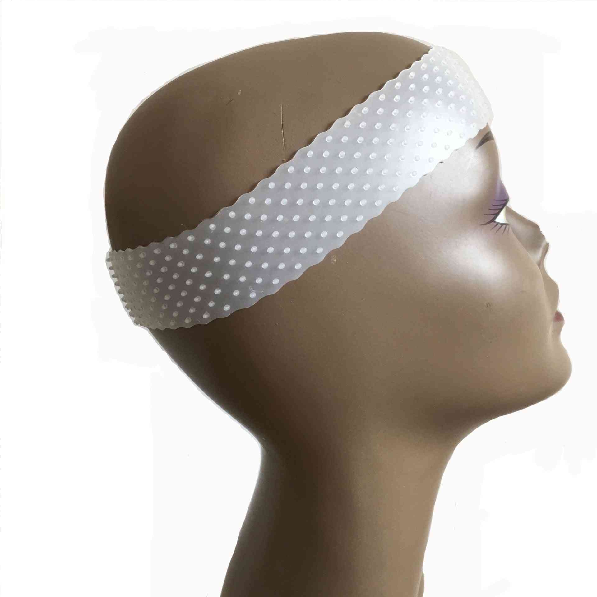 Bandă perucă elastică pentru purtare perucă din dantelă în formă de picătură, antiderapantă perucă prindere bandă pentru păr - sport, yoga, bandă