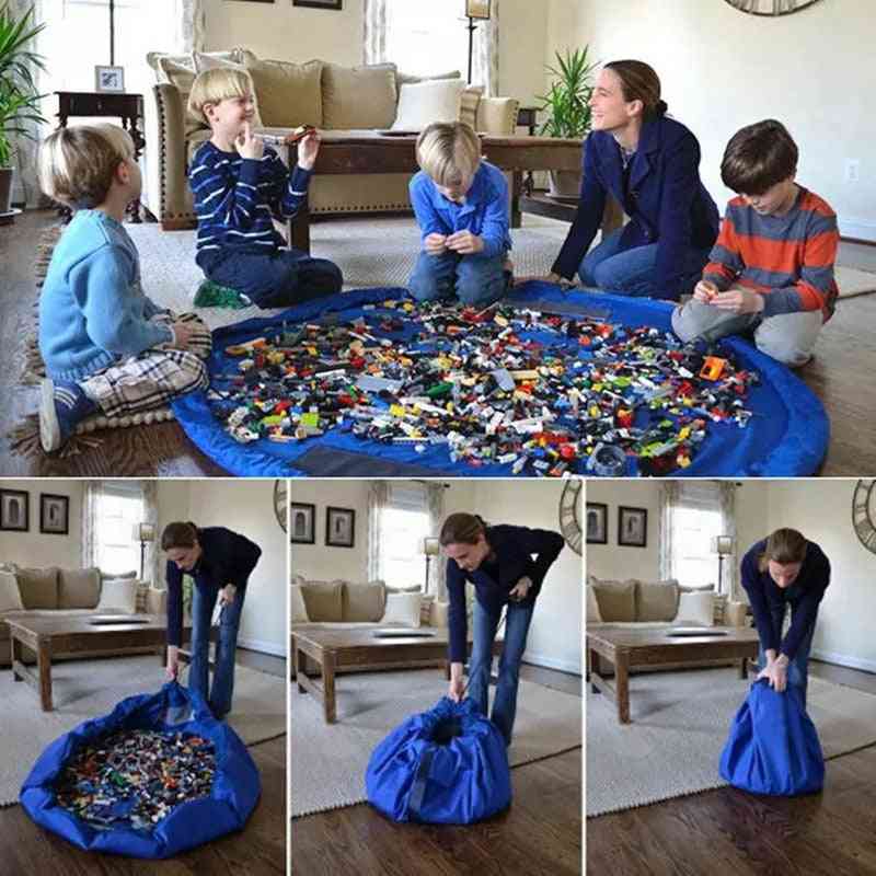 Kinderen duurzaam opruimen speelkleed, speelgoed opbergzakken, organizer voor thuis, buiten