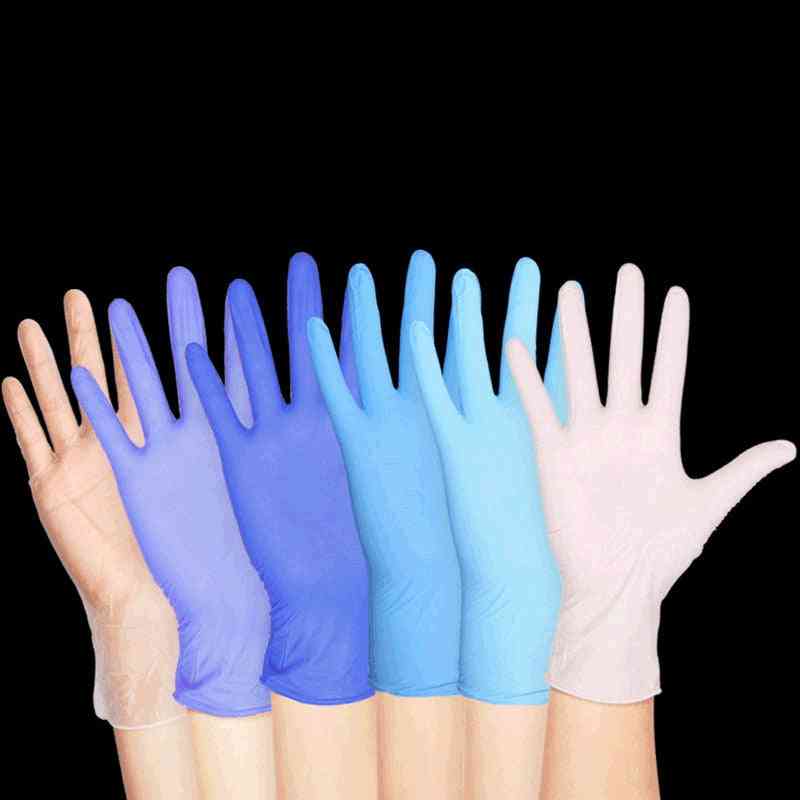 латекс гумена почистваща храна универсални домашни градински почистващи ръкавици, домакински почистващи тъмно сини еднократни ръкавици