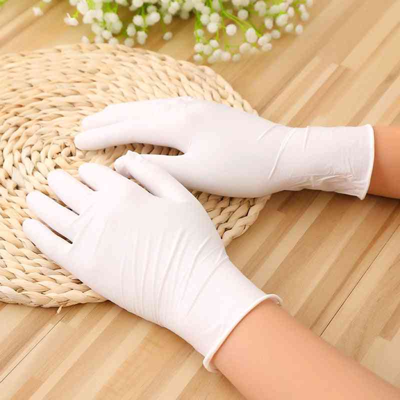Latexová guma čistenie potravín univerzálne rukavice na čistenie domácej záhrady, čistenie domácnosti tmavomodré jednorazové rukavice