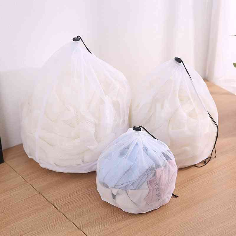 Mesh Laundry Wash Bags Basket - Foldable, Delicates, Lingerie Bra Socks Underwear Protection Net