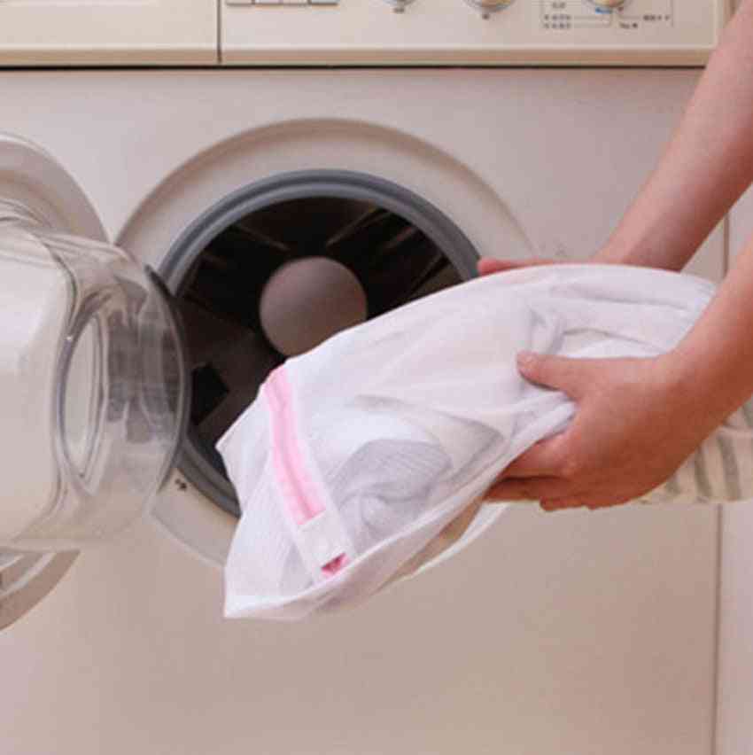 Vêtements machine à laver lessive soutien-gorge aide lingerie maille filet sac de lavage pochette panier femme
