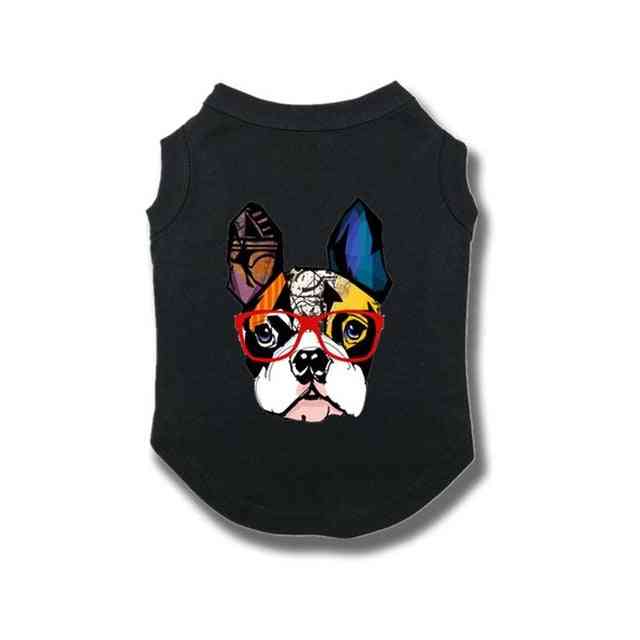 Aranyos ruhamellény ing kis közepes francia bulldog kültéri jelmezekhez