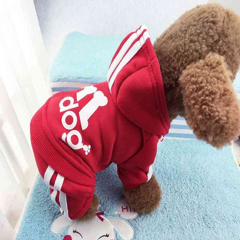 Winter Warm Pet Dog Clothes Soft Cotton Four Legs Hoodies Outfit For Small Dogs Chihuahua Pug Sweater Clothing Puppy Coat Jacket