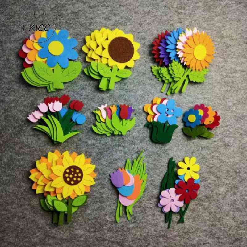 Non Woven Felt Fabric Flower, Wall Stickers, And Tulips