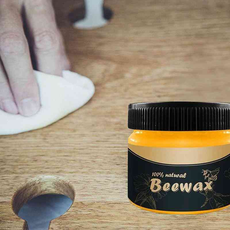 Natural Beeswax For Wood Maintenance, Cleaning, And Polishing - Waterproof And Resistant, For Furniture Care