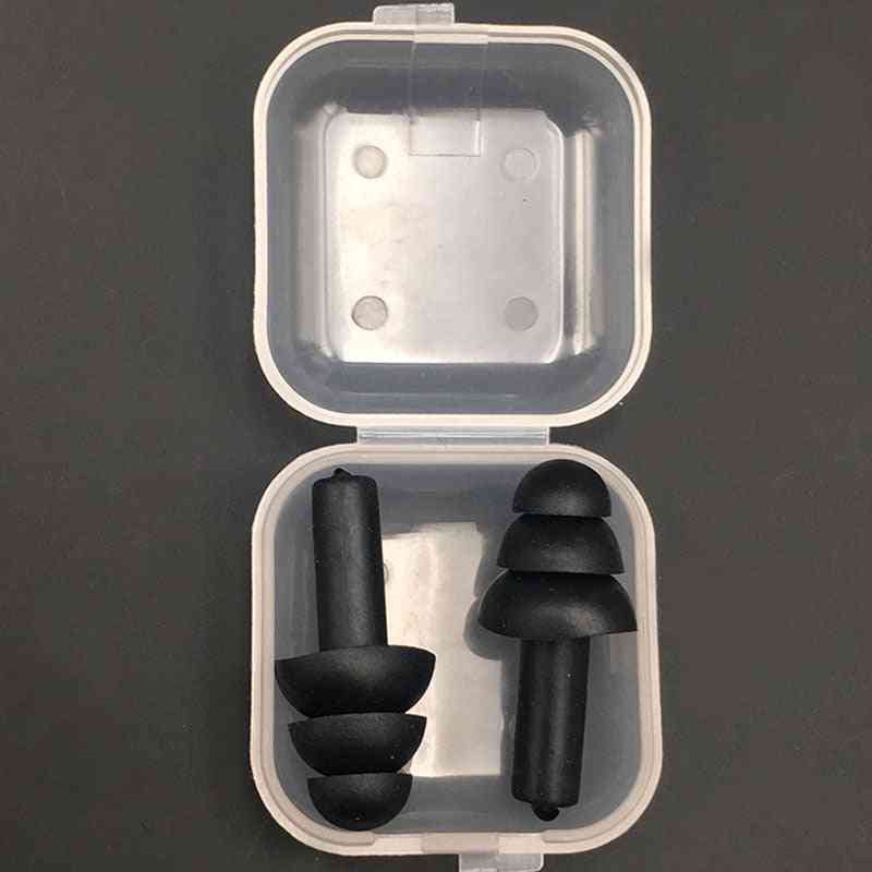 Soft Silicone Ear Plugs , Sound Insulation Ear Protection, Earplugs - Anti Noise Snoring Sleeping Plugs For Travel