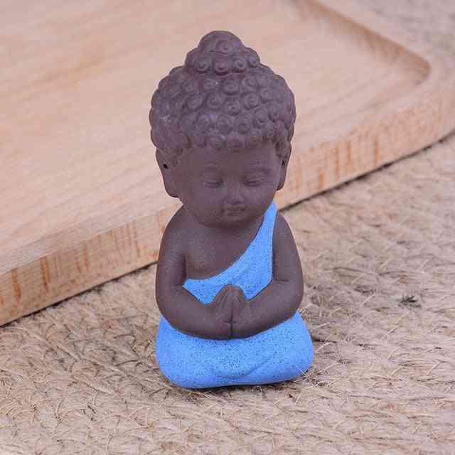 Mini chinese boeddhisme zen monniken beelden - kleine meditatie monnik miniatuur
