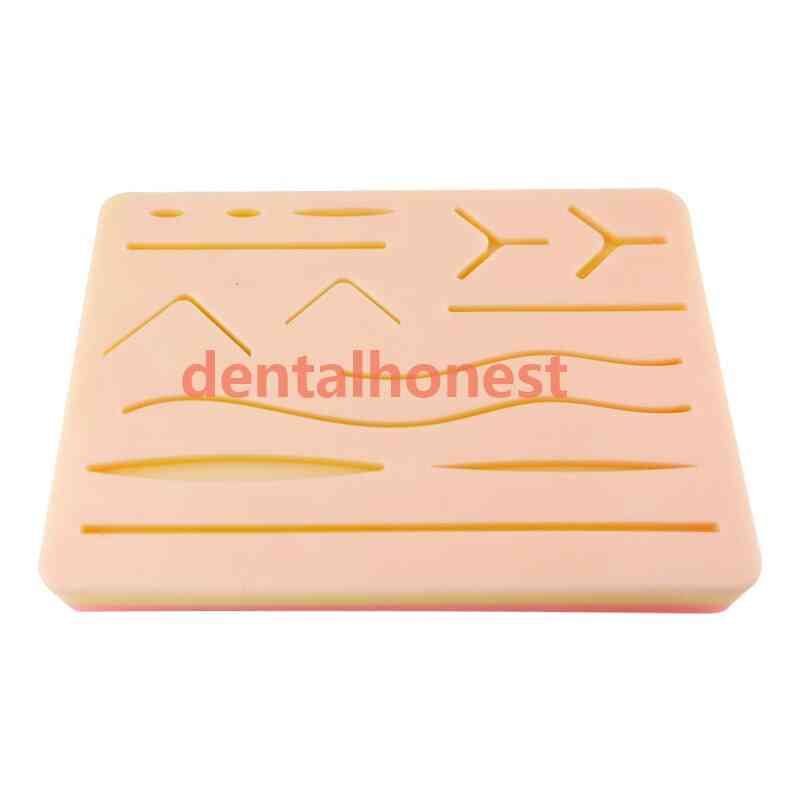 Surgical Skin Suture Practice Silicone Pad - Wound Simulated Skin Suture Module Teaching Equipment