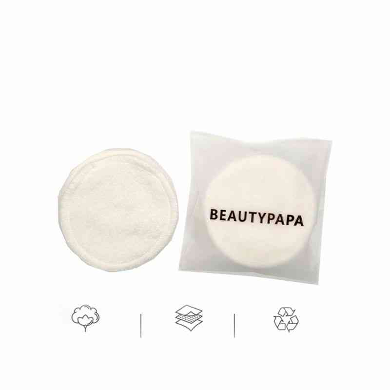 6/8pcs Reusable Cotton Double Layer Wipe Pads For Cleaning Removing Makeup Pads