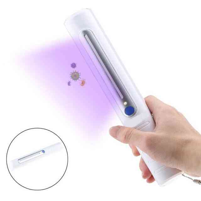 Lámpara esterilizadora ultravioleta portátil para gérmenes desinfección de virus bombilla desinfectante de teléfono ultravioleta para esterilización en el hogar, la oficina y los viajes -