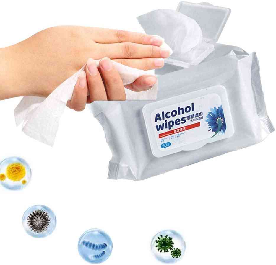 Disposable Alcohol Wipes - For Sterilization ,antibacterial And Cleaning